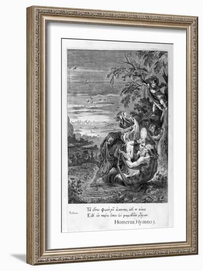 Tithonus, Eos's Lover, Turned into a Grasshopper, 1655-Michel de Marolles-Framed Giclee Print