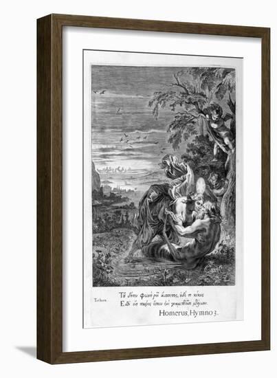 Tithonus, Eos's Lover, Turned into a Grasshopper, 1655-Michel de Marolles-Framed Giclee Print