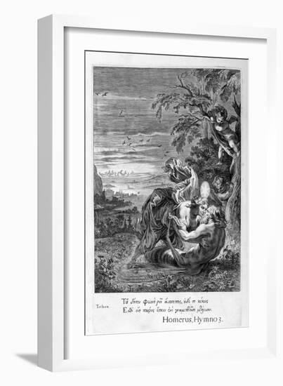 Tithonus, Eos's Lover, Turned into a Grasshopper, 1655-Michel de Marolles-Framed Giclee Print