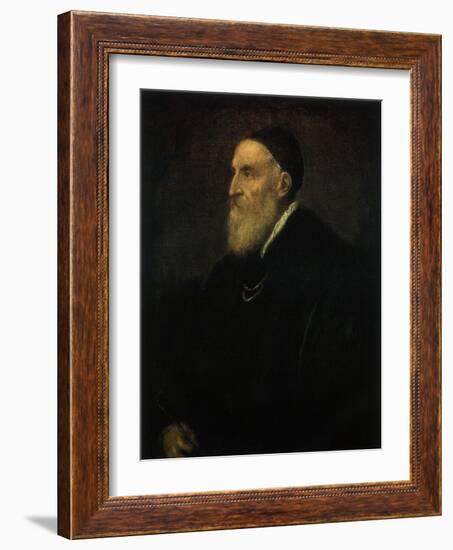 Titian Self-Portrait, 1572-Titian (Tiziano Vecelli)-Framed Giclee Print