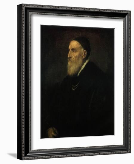 Titian Self-Portrait, 1572-Titian (Tiziano Vecelli)-Framed Giclee Print