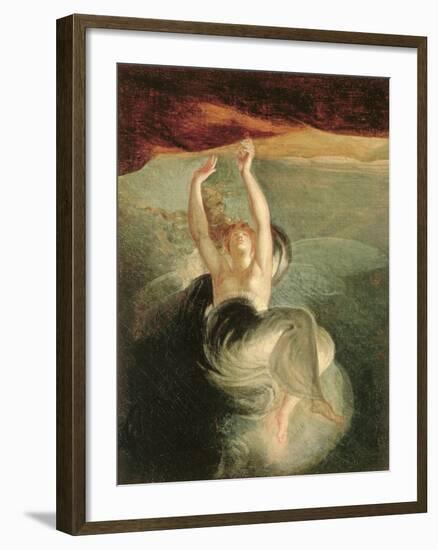 Titiana Discovering the Ring of the Nibelung in the Opera "The Ring of the Nibelung" Richard Wagner-Henry Fuseli-Framed Giclee Print