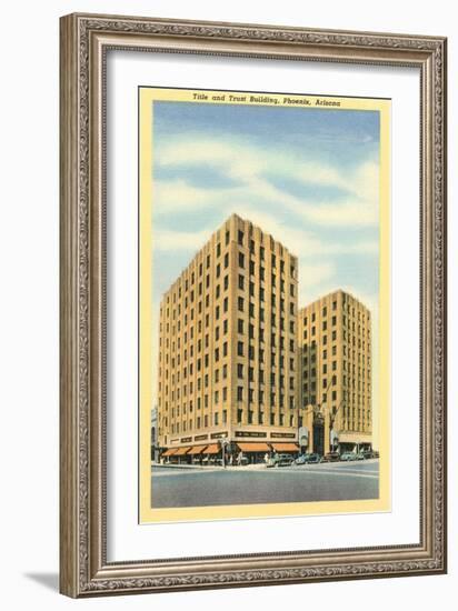 Title and Trust Building, Phoenix, Arizona-null-Framed Art Print