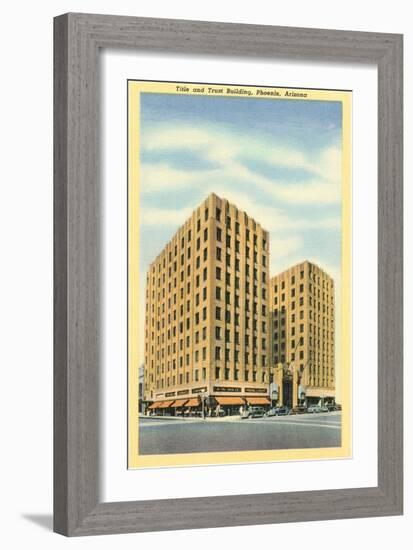 Title and Trust Building, Phoenix, Arizona-null-Framed Art Print