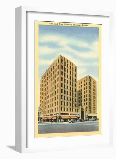 Title and Trust Building, Phoenix, Arizona-null-Framed Art Print