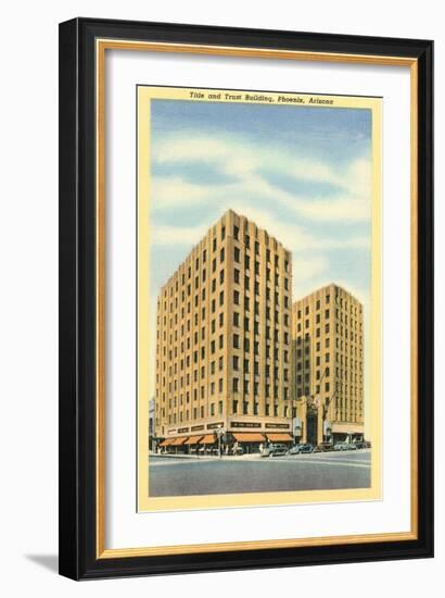 Title and Trust Building, Phoenix, Arizona-null-Framed Art Print