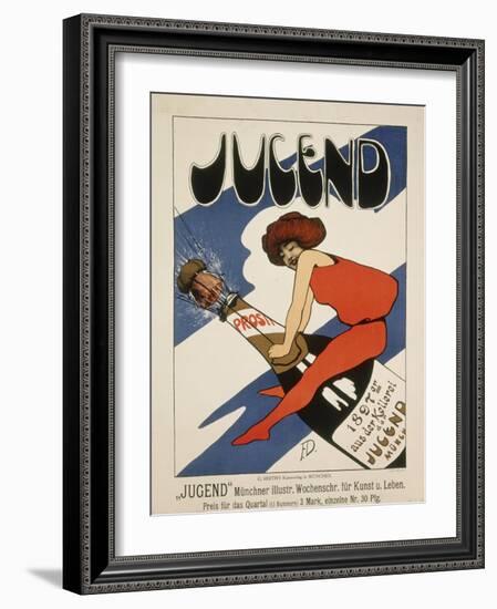 Title of the Magazine Jugend 1897-Plakatkunst-Framed Giclee Print