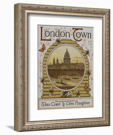 Title Page, Depicting St. Paul's Cathedral. Illustration From London Town'-Thomas Crane-Framed Giclee Print