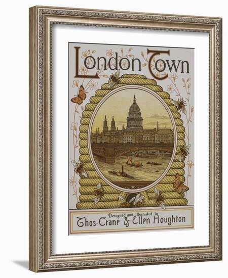 Title Page, Depicting St. Paul's Cathedral. Illustration From London Town'-Thomas Crane-Framed Giclee Print