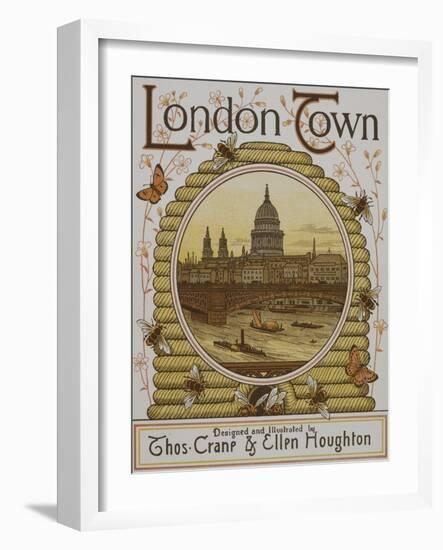 Title Page, Depicting St. Paul's Cathedral. Illustration From London Town'-Thomas Crane-Framed Giclee Print