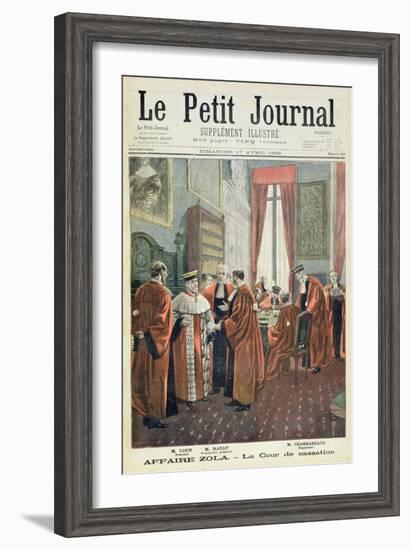 Title Page Depicting the Court of Cassation with Mr. Loew-Fortune Louis Meaulle-Framed Giclee Print