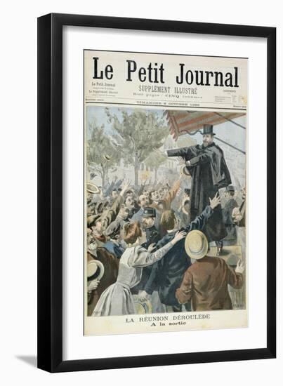 Title Page Depicting the Meeting with Deroulede from the Illustrated Supplement of Le Petit Journal-Fortune Louis Meaulle-Framed Giclee Print