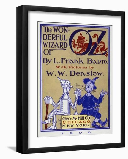 Title Page: First Edition-William Wallace Denslow-Framed Giclee Print