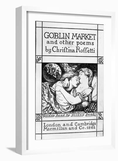 Title Page for 'Goblin Market and Other Poems' by Christina Rossetti, Published 1862 (Engraving)-Dante Gabriel Charles Rossetti-Framed Giclee Print