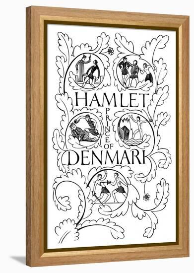 Title Page for Hamlet, 1932-Eric Gill-Framed Premier Image Canvas