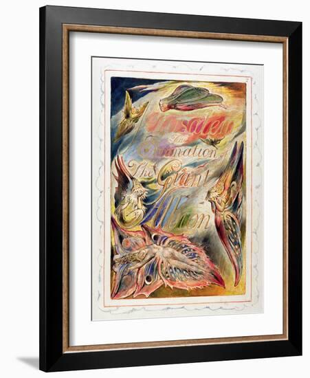 Title Page for 'Jerusalem: the Emanation of the Giant Albion, 1804-20-William Blake-Framed Giclee Print