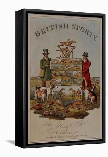 Title Page from ' the National Sports of Great Britain by Henry Alken, 1821-Henry Thomas Alken-Framed Premier Image Canvas