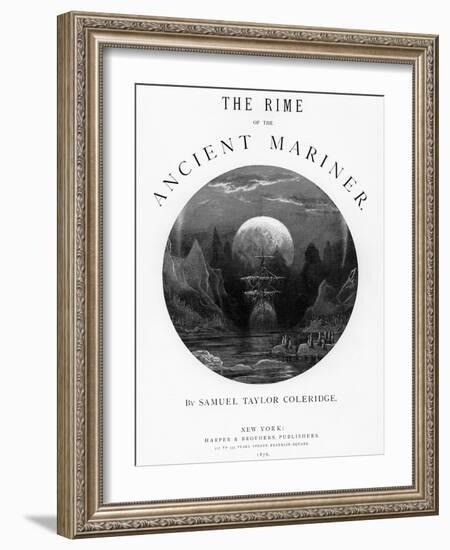 Title Page from 'The Rime of the Ancient Mariner' by S.T. Coleridge, Published by Harper and Brothe-Gustave Doré-Framed Giclee Print