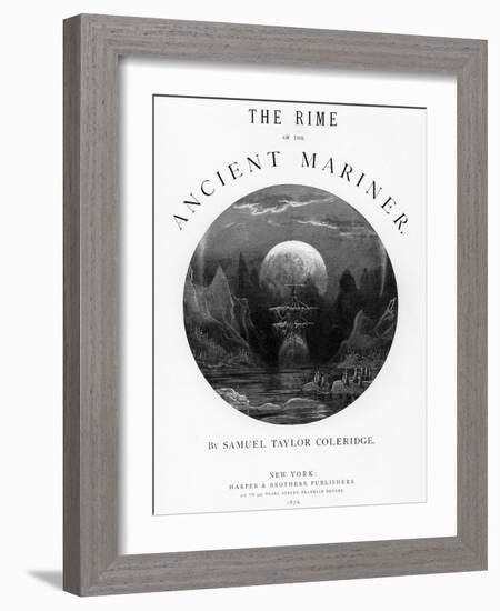 Title Page from 'The Rime of the Ancient Mariner' by S.T. Coleridge, Published by Harper and Brothe-Gustave Doré-Framed Giclee Print