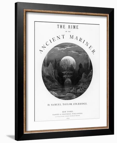 Title Page from 'The Rime of the Ancient Mariner' by S.T. Coleridge, Published by Harper and Brothe-Gustave Doré-Framed Giclee Print