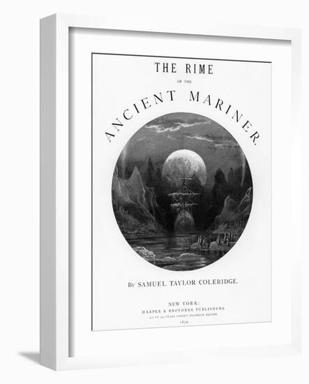 Title Page from 'The Rime of the Ancient Mariner' by S.T. Coleridge, Published by Harper and Brothe-Gustave Doré-Framed Giclee Print