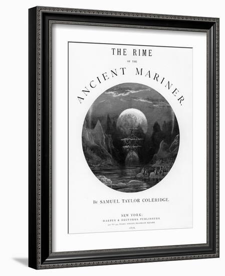 Title Page from 'The Rime of the Ancient Mariner' by S.T. Coleridge, Published by Harper and Brothe-Gustave Doré-Framed Giclee Print