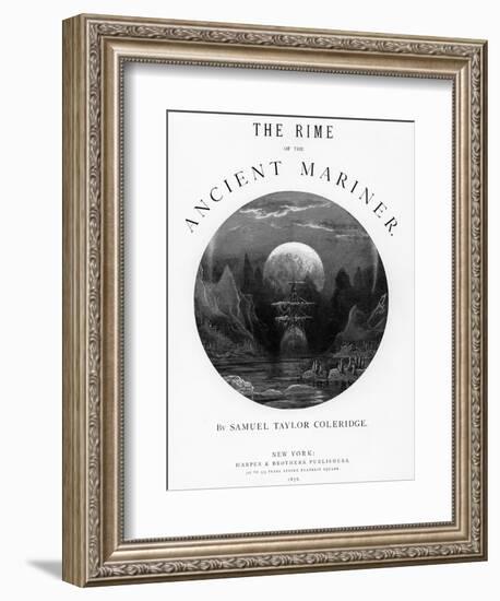 Title Page from 'The Rime of the Ancient Mariner' by S.T. Coleridge, Published by Harper and Brothe-Gustave Doré-Framed Giclee Print