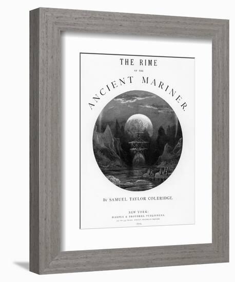 Title Page from 'The Rime of the Ancient Mariner' by S.T. Coleridge, Published by Harper and Brothe-Gustave Doré-Framed Giclee Print