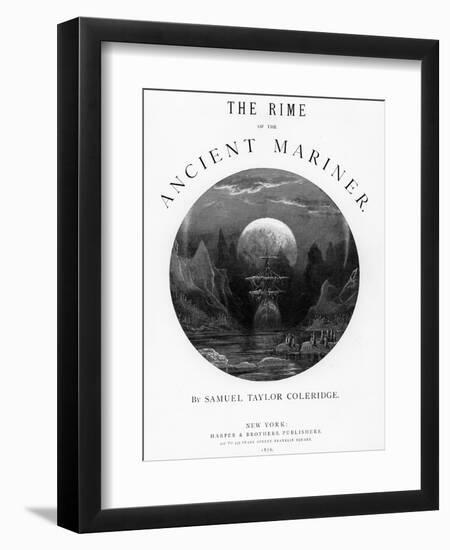 Title Page from 'The Rime of the Ancient Mariner' by S.T. Coleridge, Published by Harper and Brothe-Gustave Doré-Framed Giclee Print