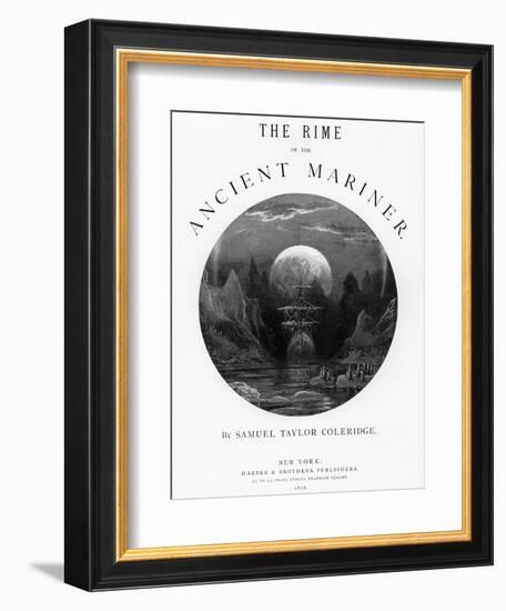 Title Page from 'The Rime of the Ancient Mariner' by S.T. Coleridge, Published by Harper and Brothe-Gustave Doré-Framed Giclee Print