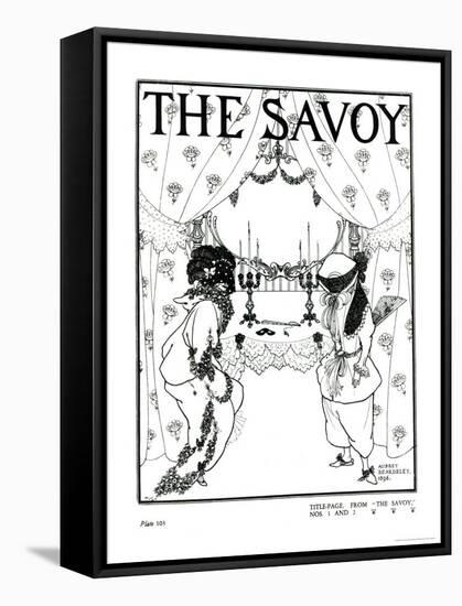 Title Page from The Savoy No. 1 and 2, 1896-Aubrey Beardsley-Framed Premier Image Canvas