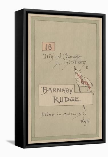 Title Page, Illustrations for 'Barnaby Rudge', C.1920s-Joseph Clayton Clarke-Framed Premier Image Canvas