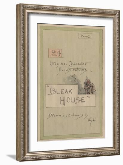 Title Page, Illustrations for 'Bleak House', Part 1, C.1920s-Joseph Clayton Clarke-Framed Giclee Print