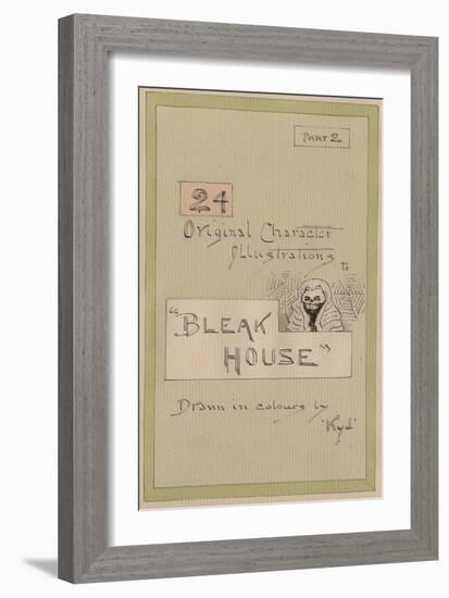 Title Page, Illustrations for 'Bleak House', Part 2, C.1920s-Joseph Clayton Clarke-Framed Giclee Print