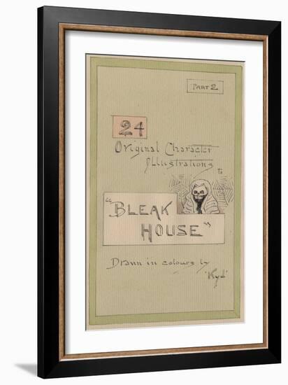 Title Page, Illustrations for 'Bleak House', Part 2, C.1920s-Joseph Clayton Clarke-Framed Giclee Print