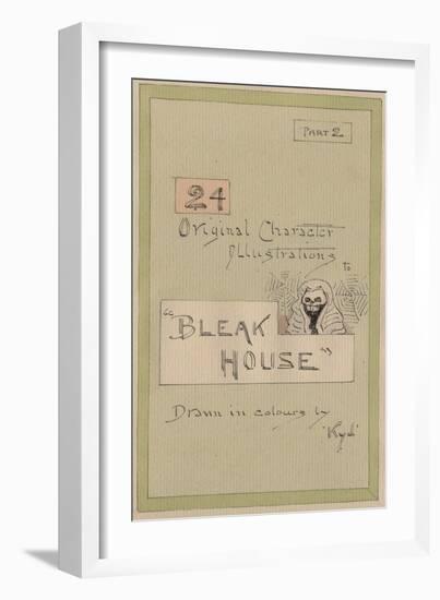 Title Page, Illustrations for 'Bleak House', Part 2, C.1920s-Joseph Clayton Clarke-Framed Giclee Print