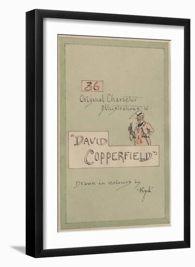 Title Page, Illustrations for 'David Copperfield', C.1920s-Joseph Clayton Clarke-Framed Giclee Print