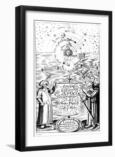 Title Page of a Discourse Concerning a New World and Another Planet by John Wilkins, 1683-null-Framed Giclee Print