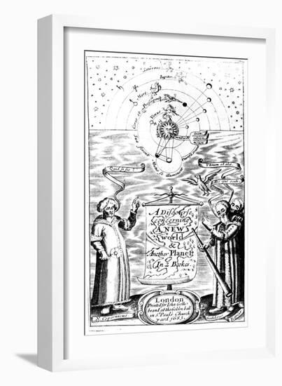 Title Page of a Discourse Concerning a New World and Another Planet by John Wilkins, 1683-null-Framed Giclee Print