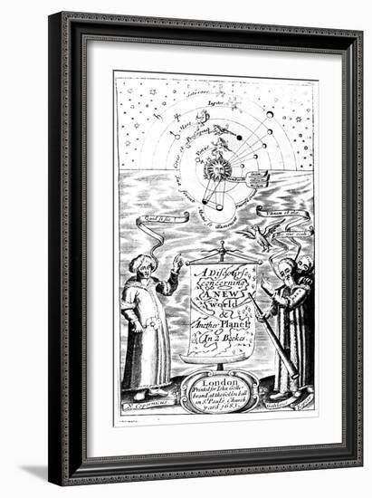 Title Page of a Discourse Concerning a New World and Another Planet by John Wilkins, 1683-null-Framed Giclee Print