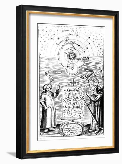 Title Page of a Discourse Concerning a New World and Another Planet by John Wilkins, 1683-null-Framed Giclee Print