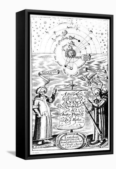 Title Page of a Discourse Concerning a New World and Another Planet by John Wilkins, 1683-null-Framed Premier Image Canvas