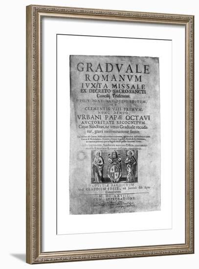 Title Page of a Missal Given by James II to John Brenan, 1894-null-Framed Giclee Print