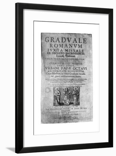 Title Page of a Missal Given by James II to John Brenan, 1894-null-Framed Giclee Print