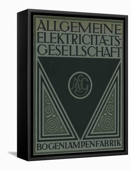 Title Page of an Aeg Product Brochure-Peter Behrens-Framed Premier Image Canvas