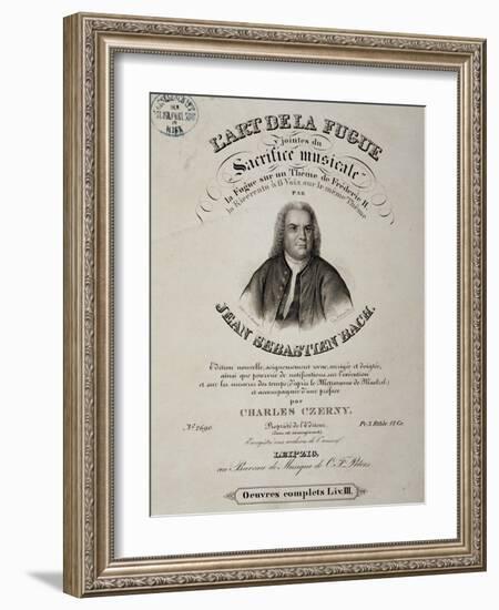 Title Page of Art of Fugue-Johann Sebastian Bach-Framed Giclee Print