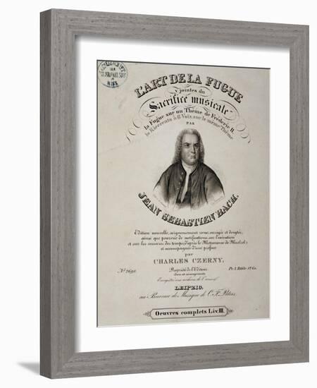 Title Page of Art of Fugue-Johann Sebastian Bach-Framed Giclee Print