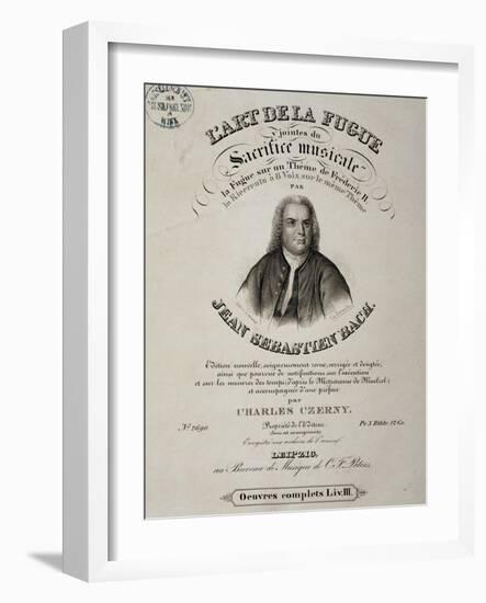 Title Page of Art of Fugue-Johann Sebastian Bach-Framed Giclee Print