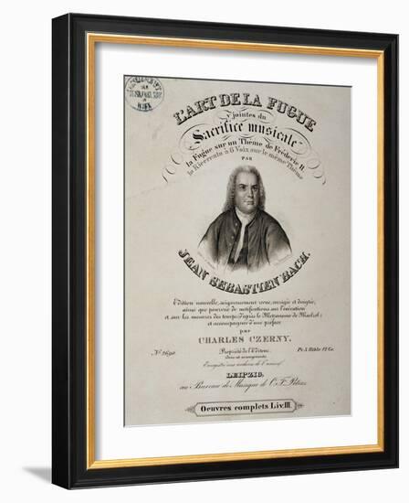 Title Page of Art of Fugue-Johann Sebastian Bach-Framed Giclee Print