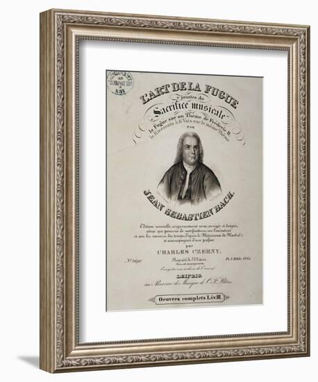 Title Page of Art of Fugue-Johann Sebastian Bach-Framed Giclee Print